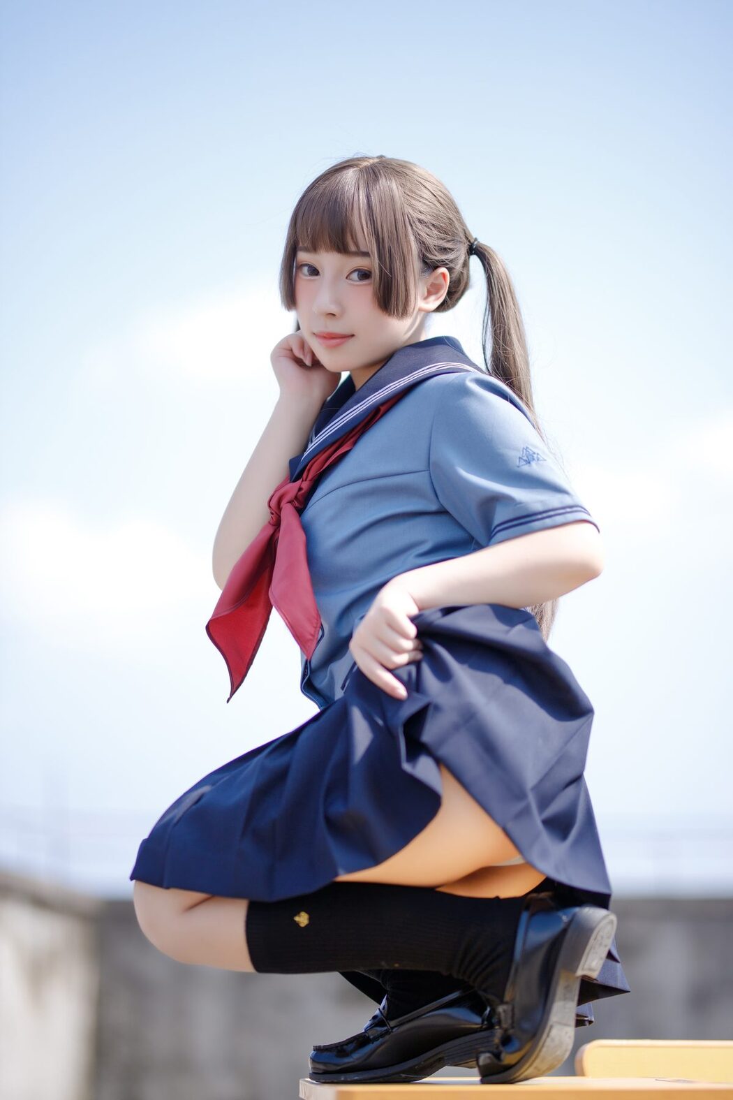 Coser@胡桃猫Kurumineko – 天台的爱之告白 A