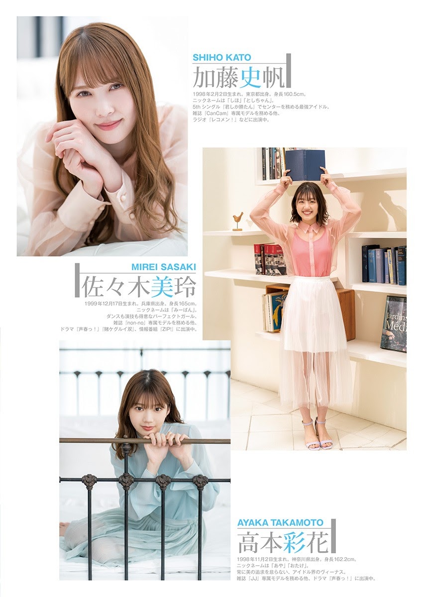 加藤史帆, 佐々木美玲, 高本彩花, Young Jump 2021 No.26 (ヤングジャンプ 2021年26号)