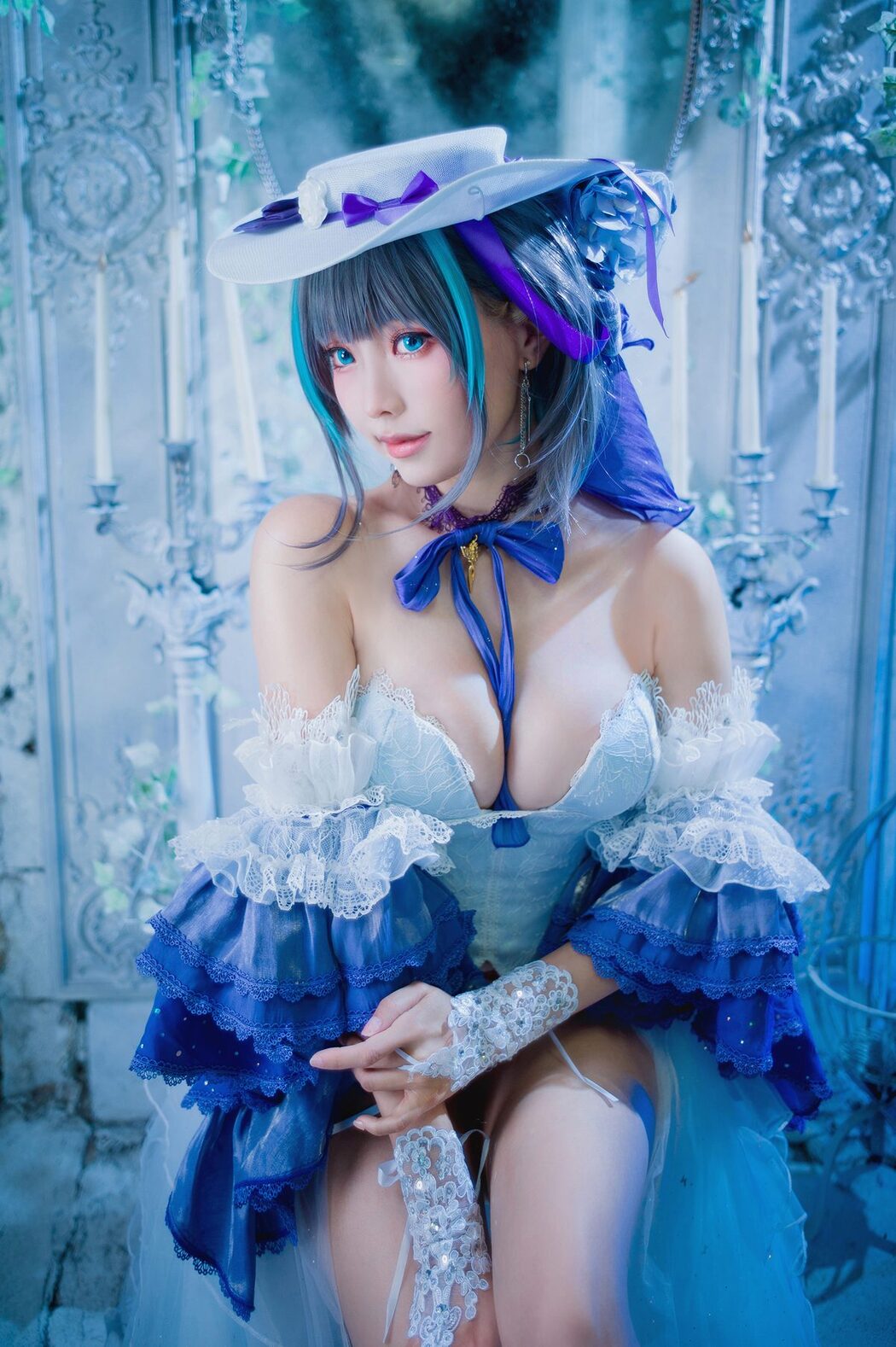 Coser@Ely_eee ElyEE子 – Cheshire Dress 柴郡禮服