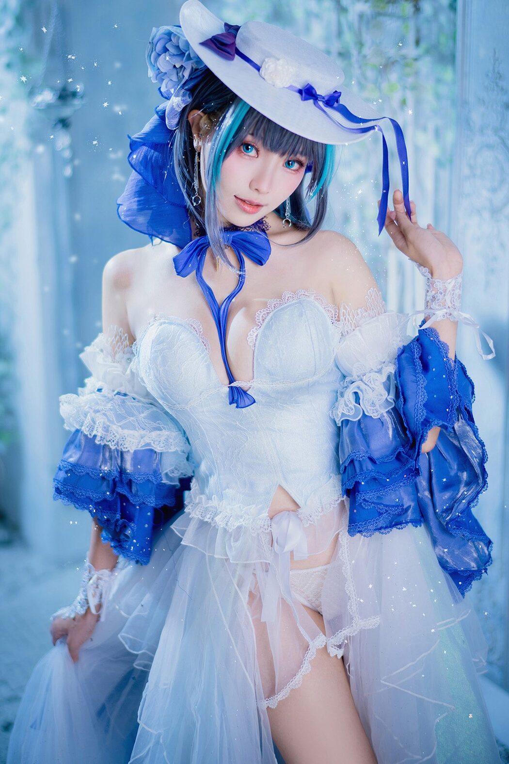 Coser@Ely_eee ElyEE子 – Cheshire Dress 柴郡禮服 Cover Photo