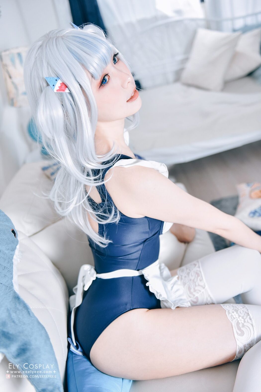 Coser@Ely_eee ElyEE子 – Gura Swimsuit