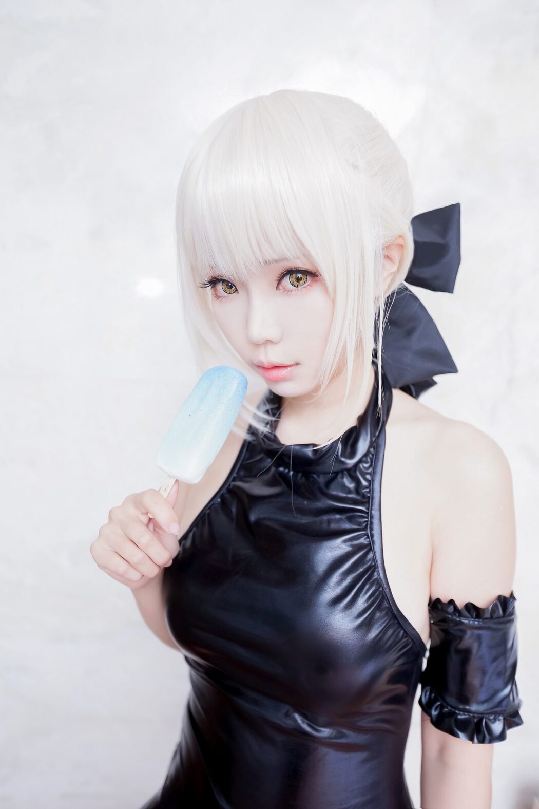 Coser@Ely_eee ElyEE子 – 黑皮泳裙