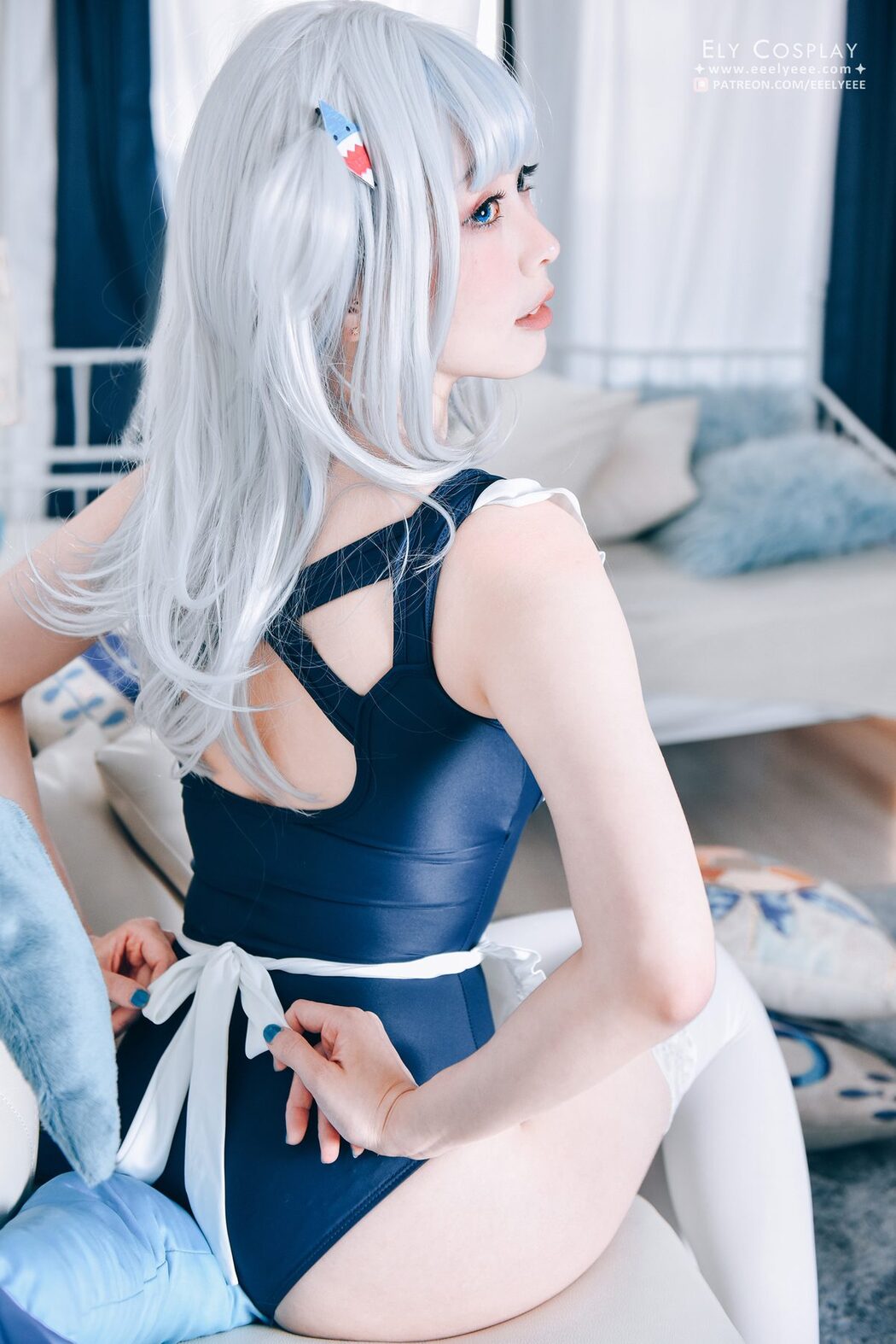 Coser@Ely_eee ElyEE子 – Gura Swimsuit