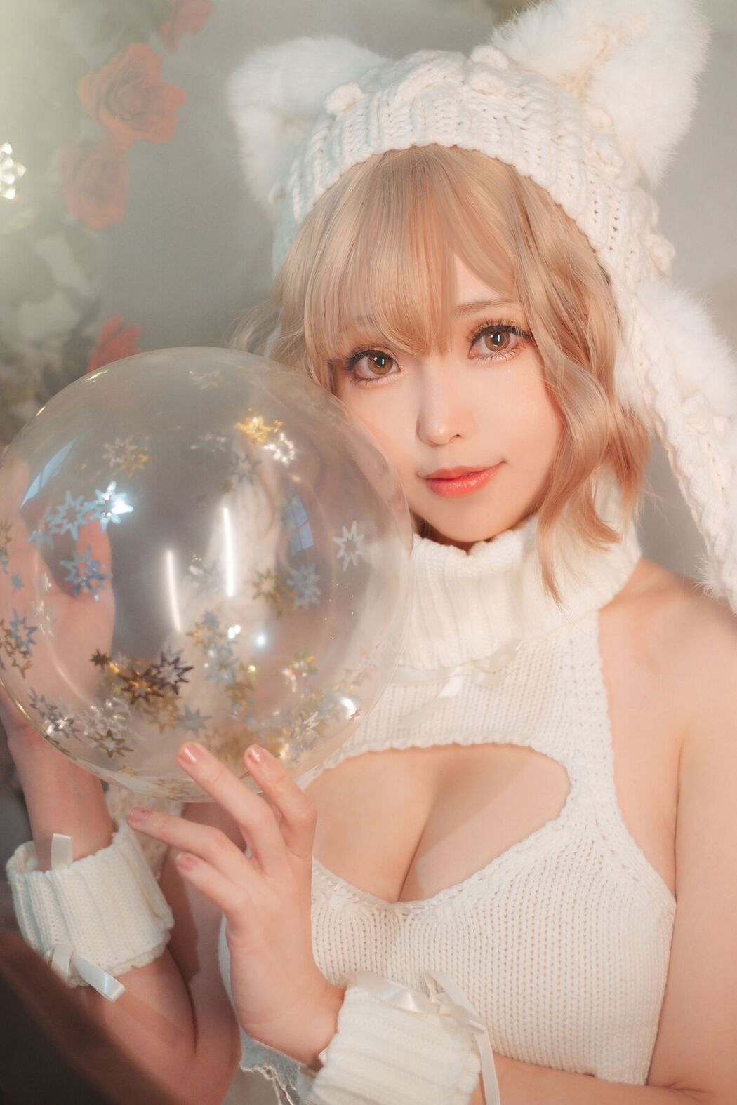 Coser@Ely_eee ElyEE子 – 白色 KNITTING