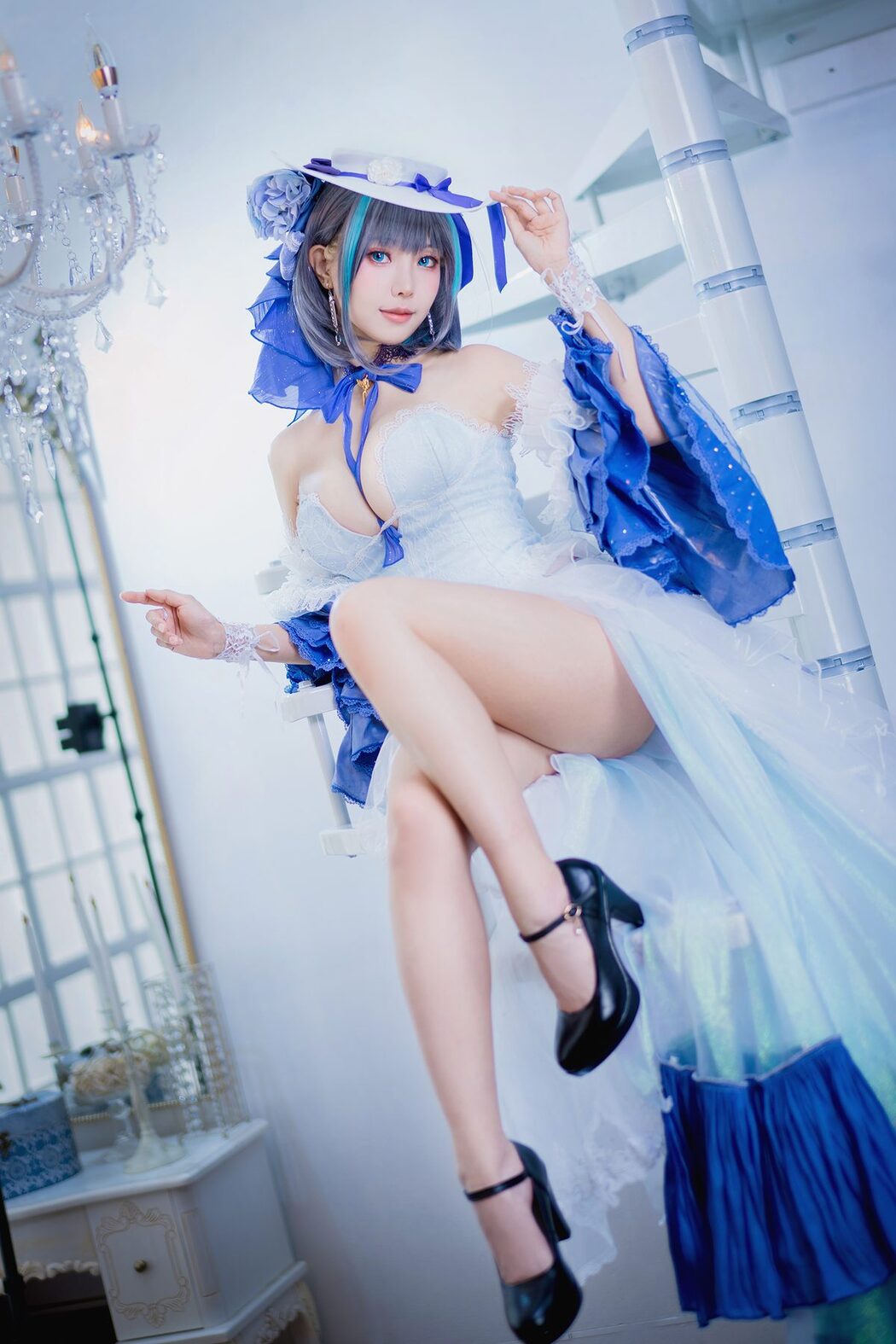 Coser@Ely_eee ElyEE子 – Cheshire Dress 柴郡禮服