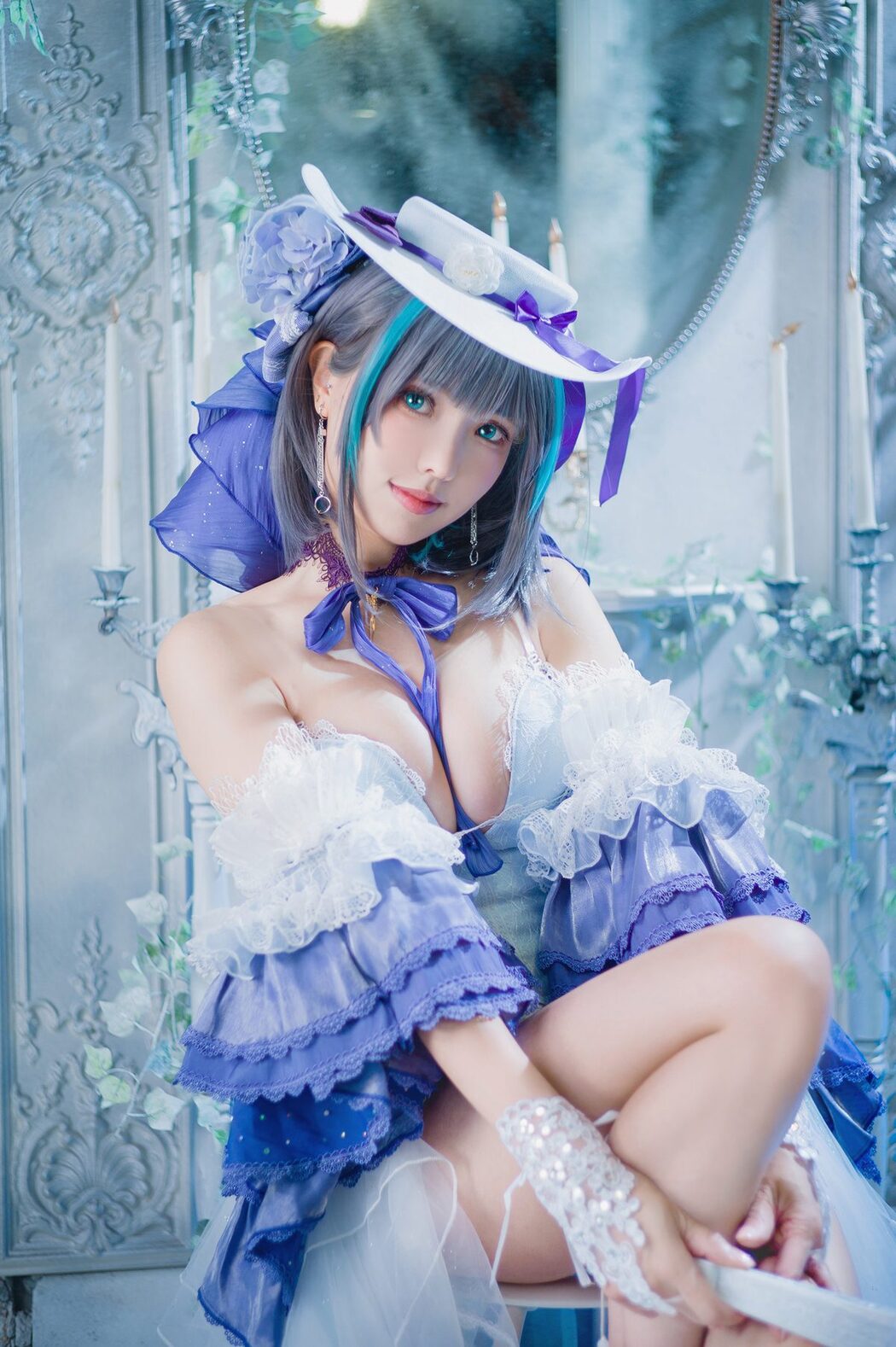 Coser@Ely_eee ElyEE子 – Cheshire Dress 柴郡禮服