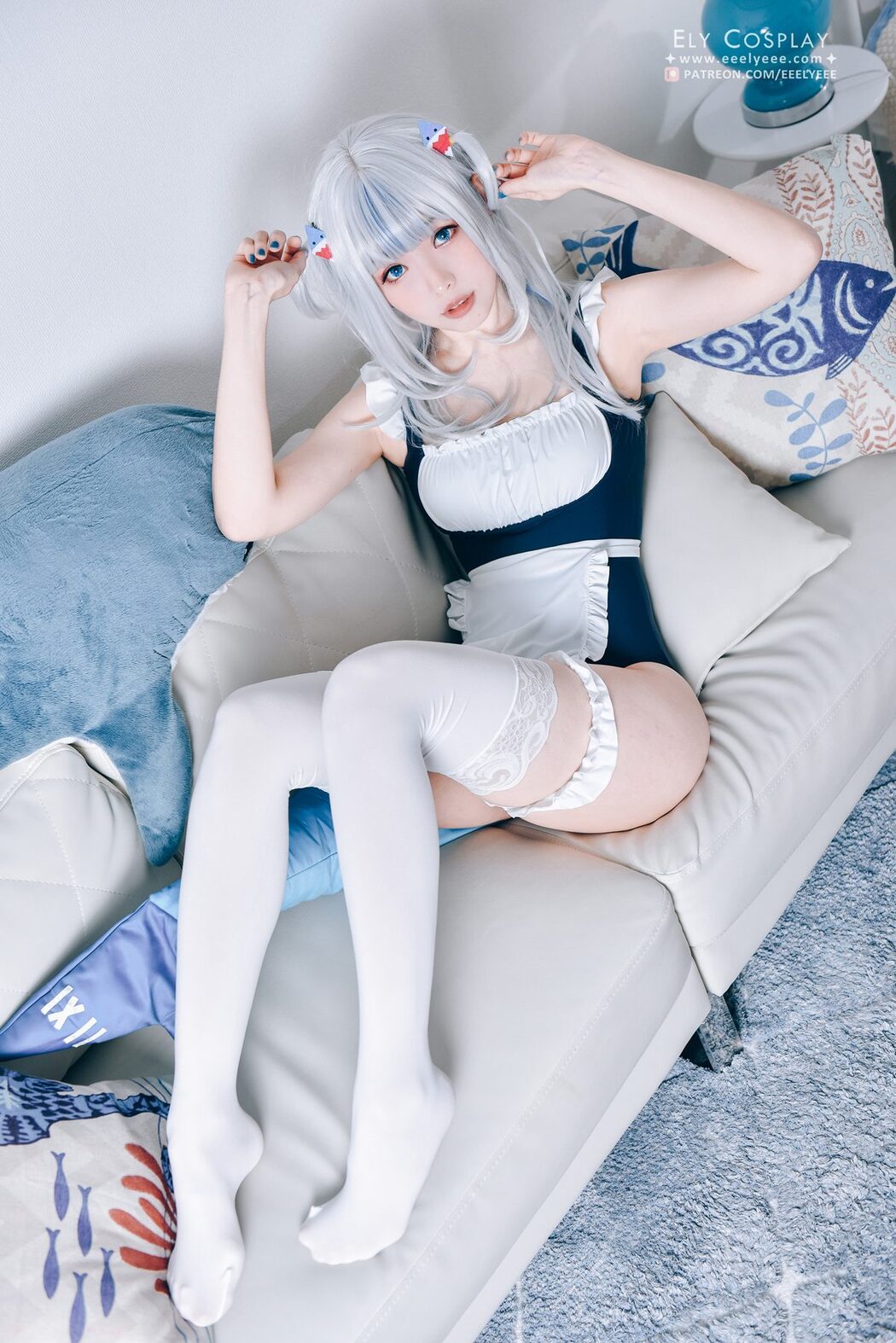 Coser@Ely_eee ElyEE子 – Gura Swimsuit