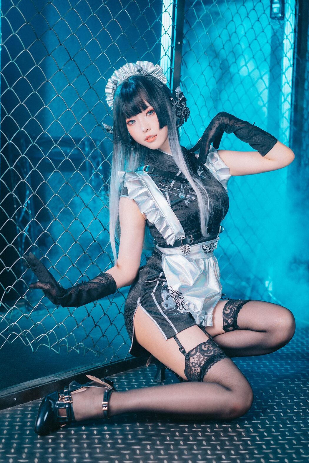 Coser@Ely_eee ElyEE子 – 賽博女僕 Melanite黑榴石