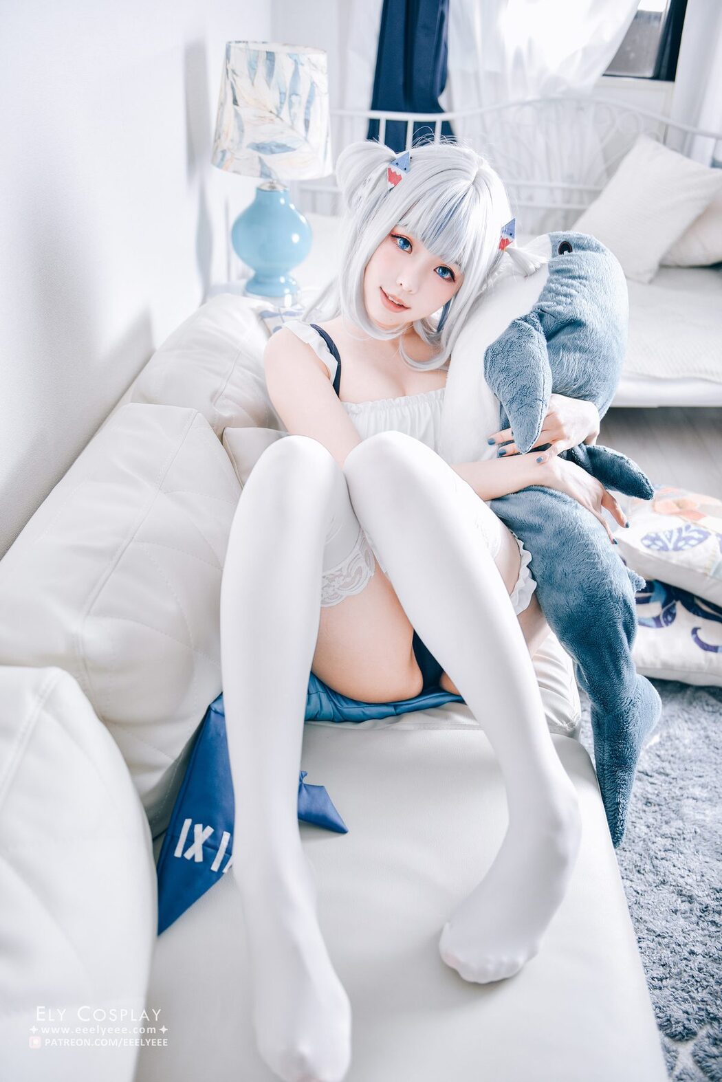 Coser@Ely_eee ElyEE子 – Gura Swimsuit