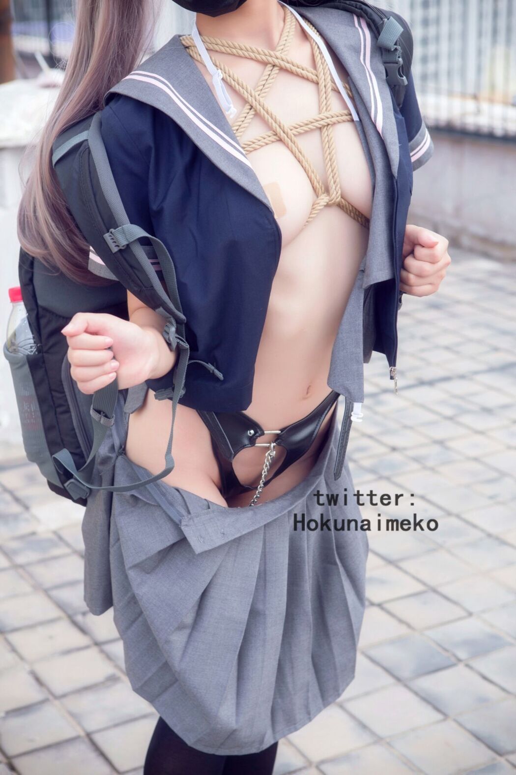 Coser@Hokunaimeko – 絞り 露出 スク水のＪＫ