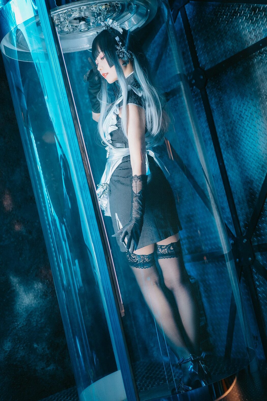 Coser@Ely_eee ElyEE子 – 賽博女僕 Melanite黑榴石