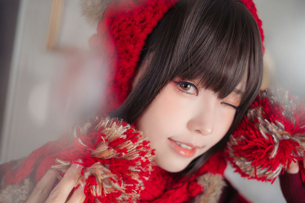 Coser@Ely_eee ElyEE子 – 红色 KNITTING