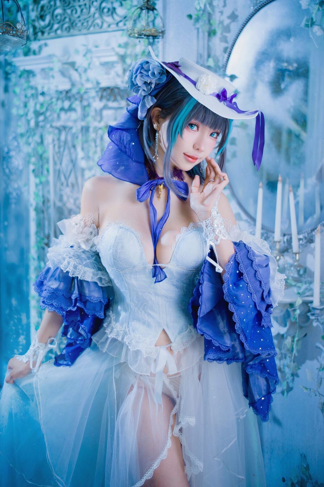 Coser@Ely_eee ElyEE子 – Cheshire Dress 柴郡禮服