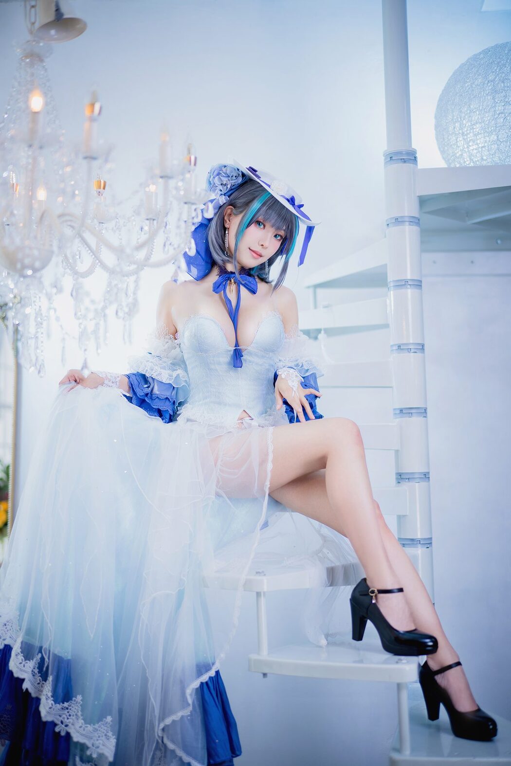 Coser@Ely_eee ElyEE子 – Cheshire Dress 柴郡禮服