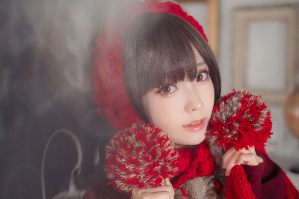 Coser@Ely_eee ElyEE子 – 红色 KNITTING