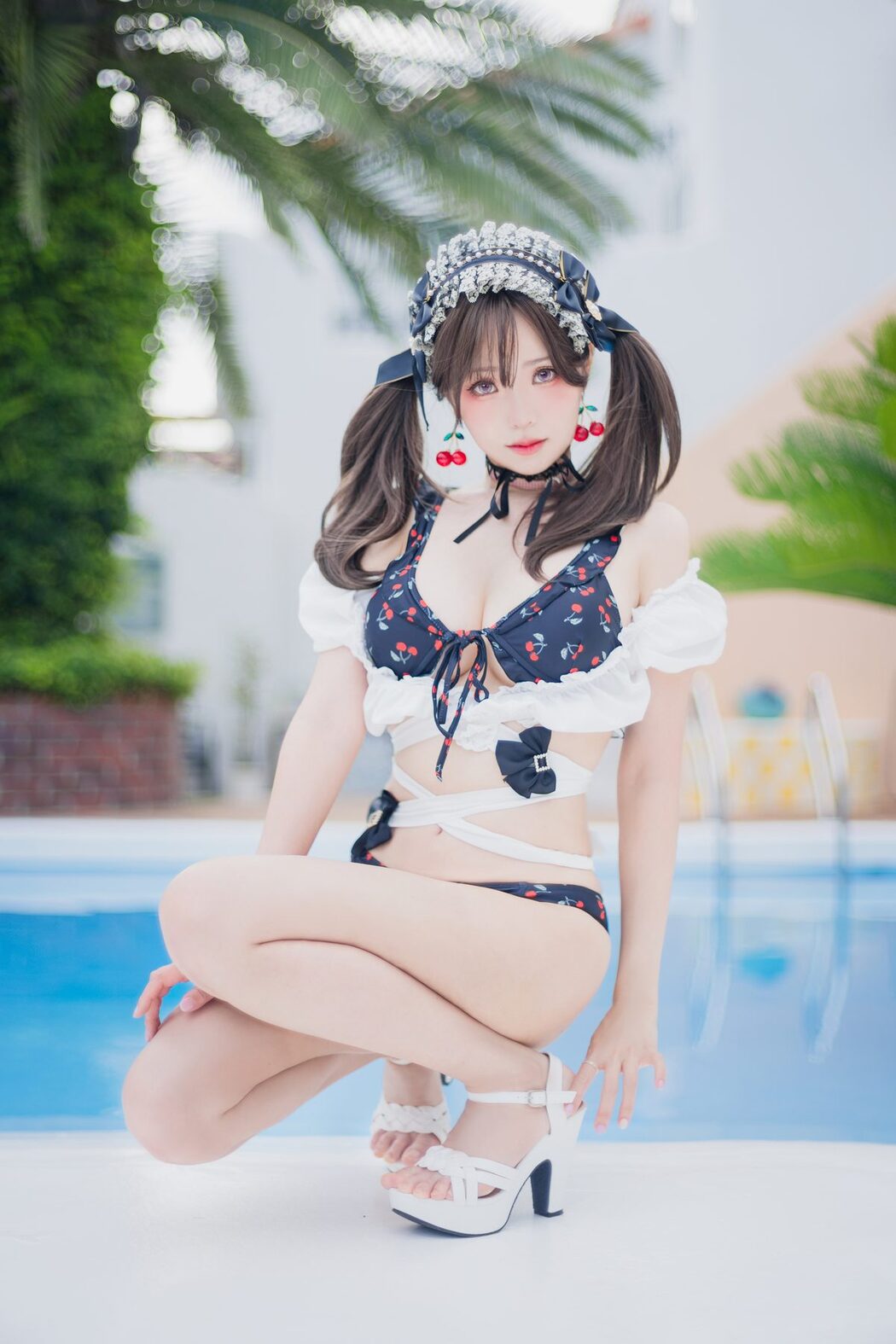 Coser@Ely_eee ElyEE子 – 2023 August B-櫻桃地雷系少女 Cherry Ground Mine Girl