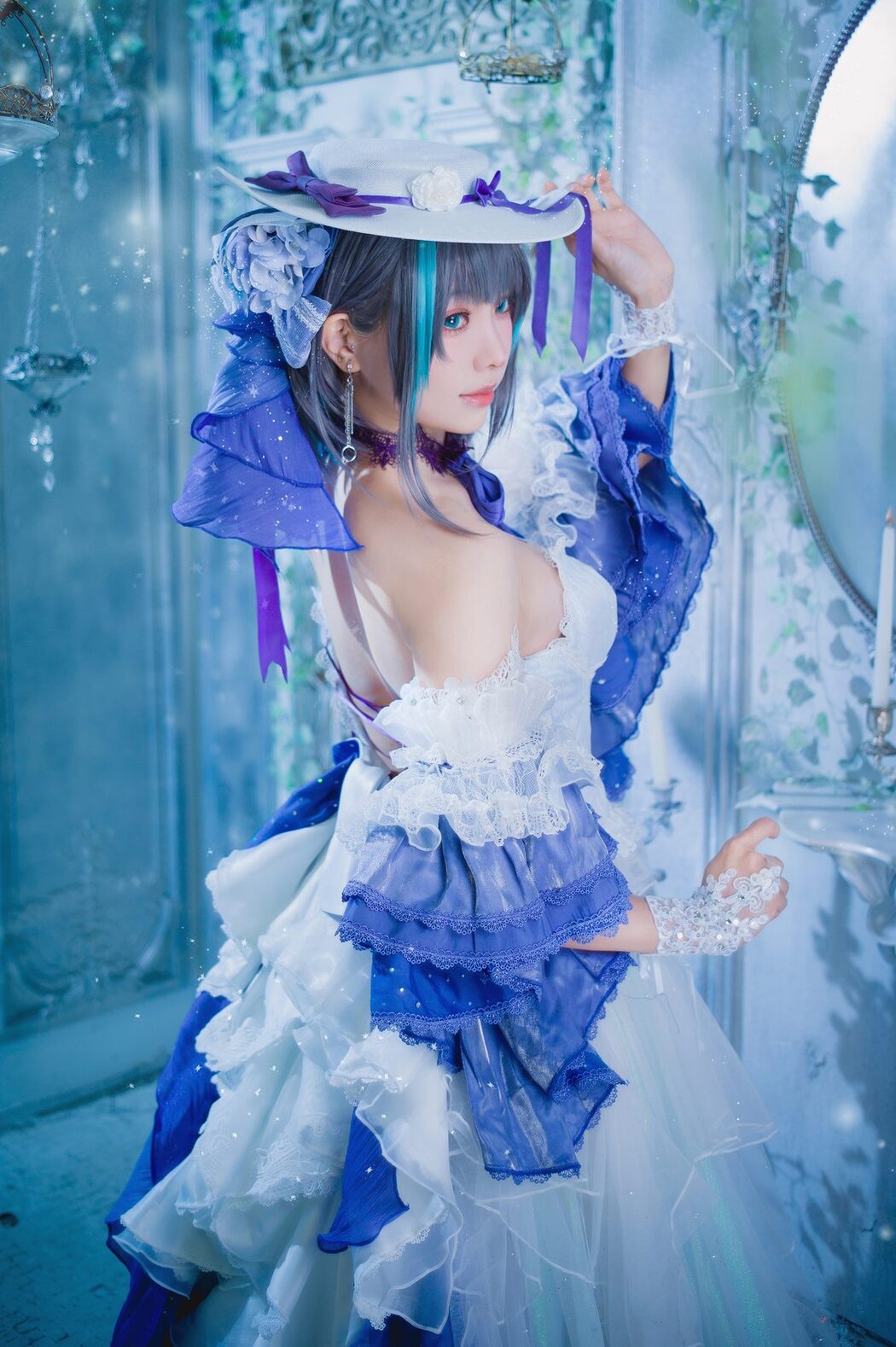 Coser@Ely_eee ElyEE子 – Cheshire Dress 柴郡禮服