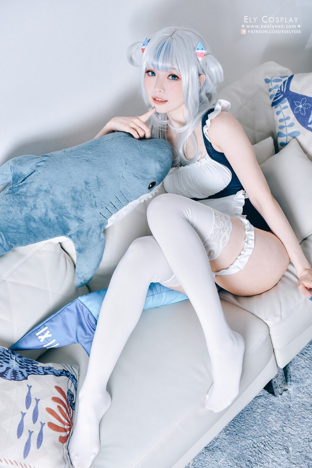 Coser@Ely_eee ElyEE子 – Gura Swimsuit