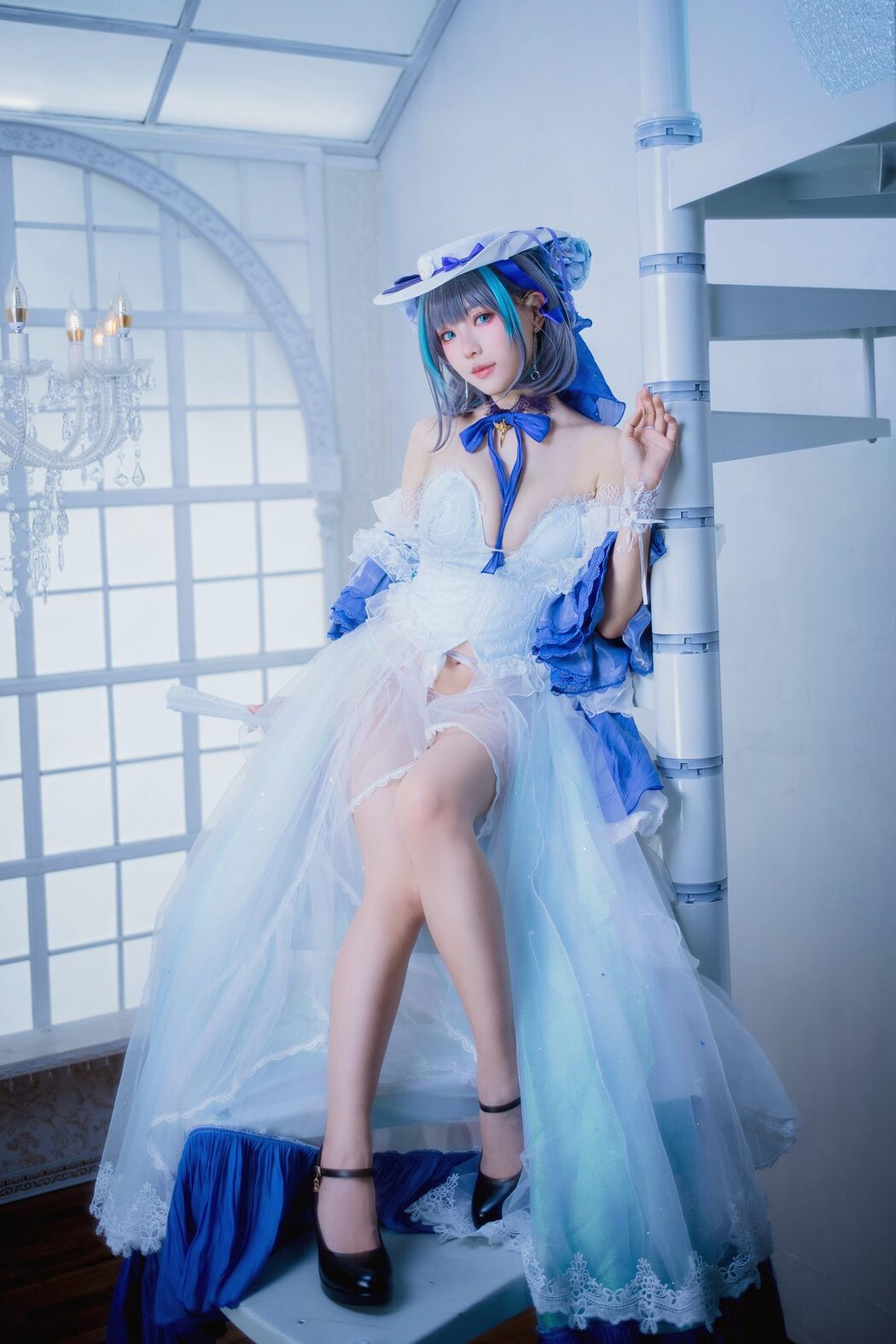 Coser@Ely_eee ElyEE子 – Cheshire Dress 柴郡禮服