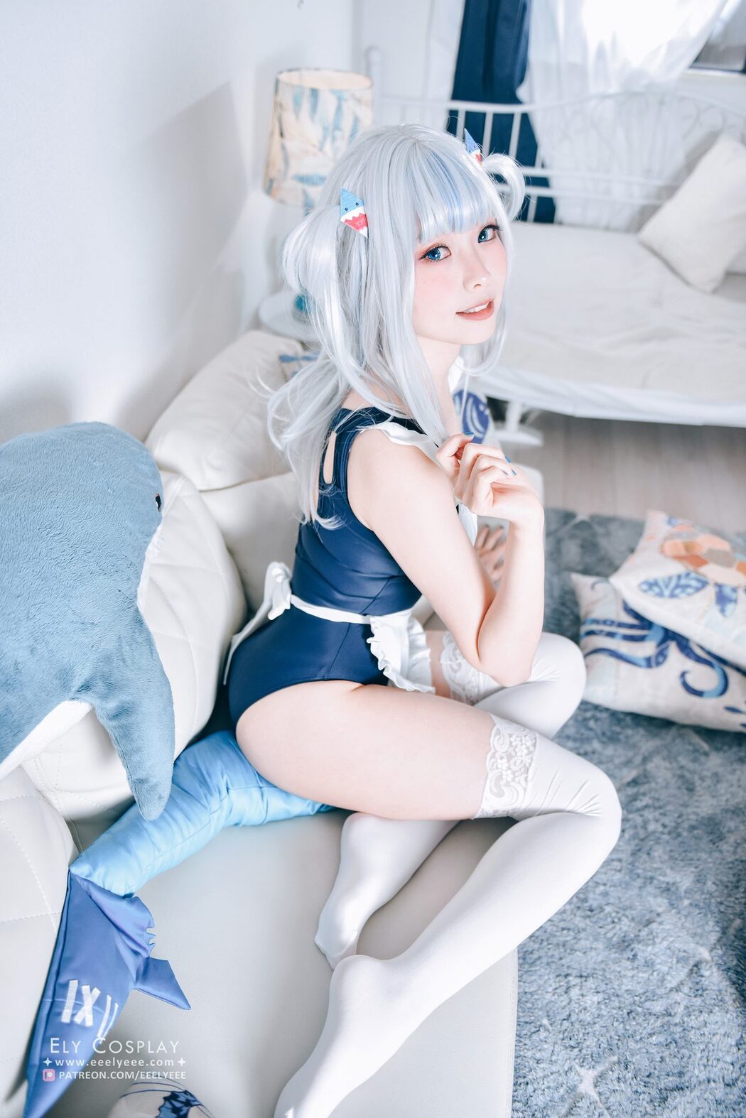 Coser@Ely_eee ElyEE子 – Gura Swimsuit