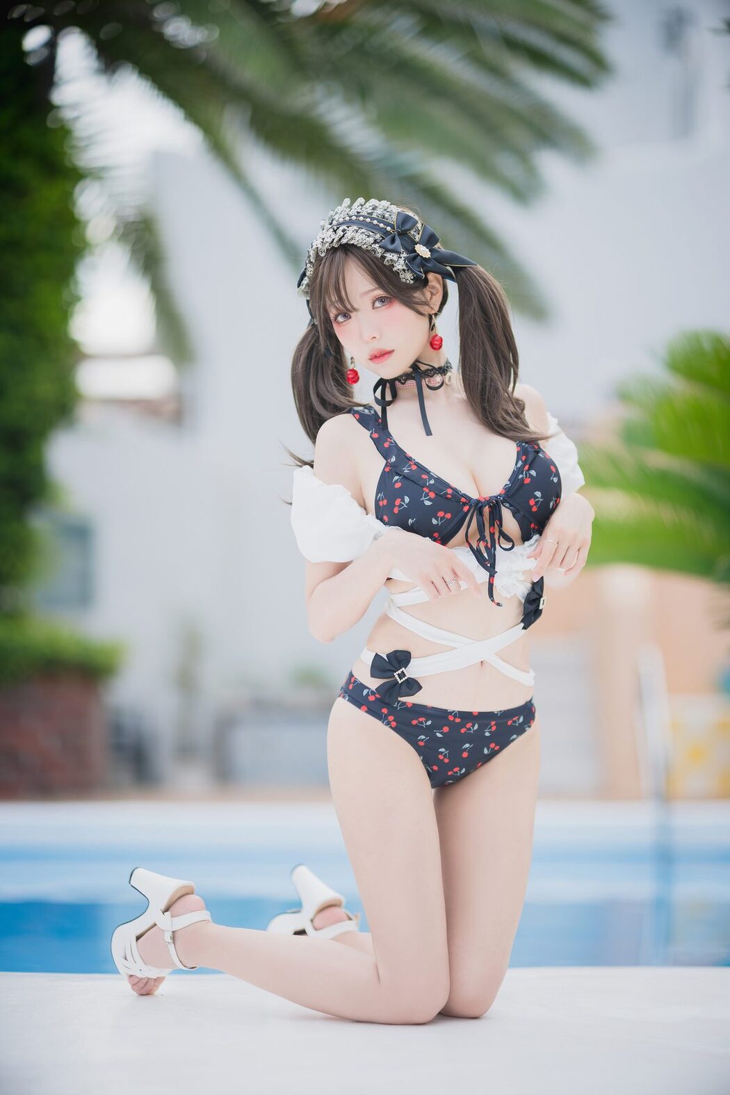 Coser@Ely_eee ElyEE子 – 2023 August B-櫻桃地雷系少女 Cherry Ground Mine Girl