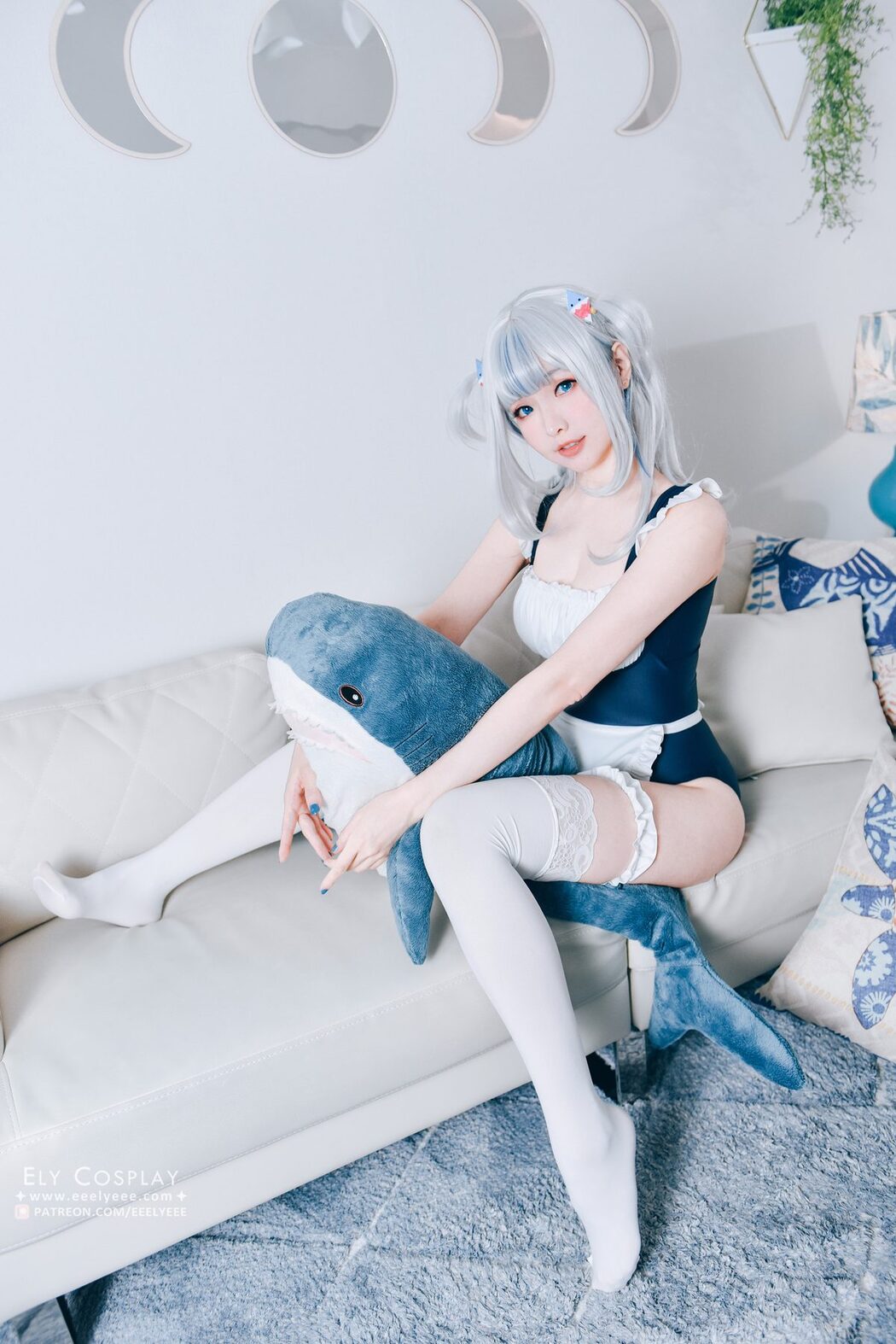 Coser@Ely_eee ElyEE子 – Gura Swimsuit