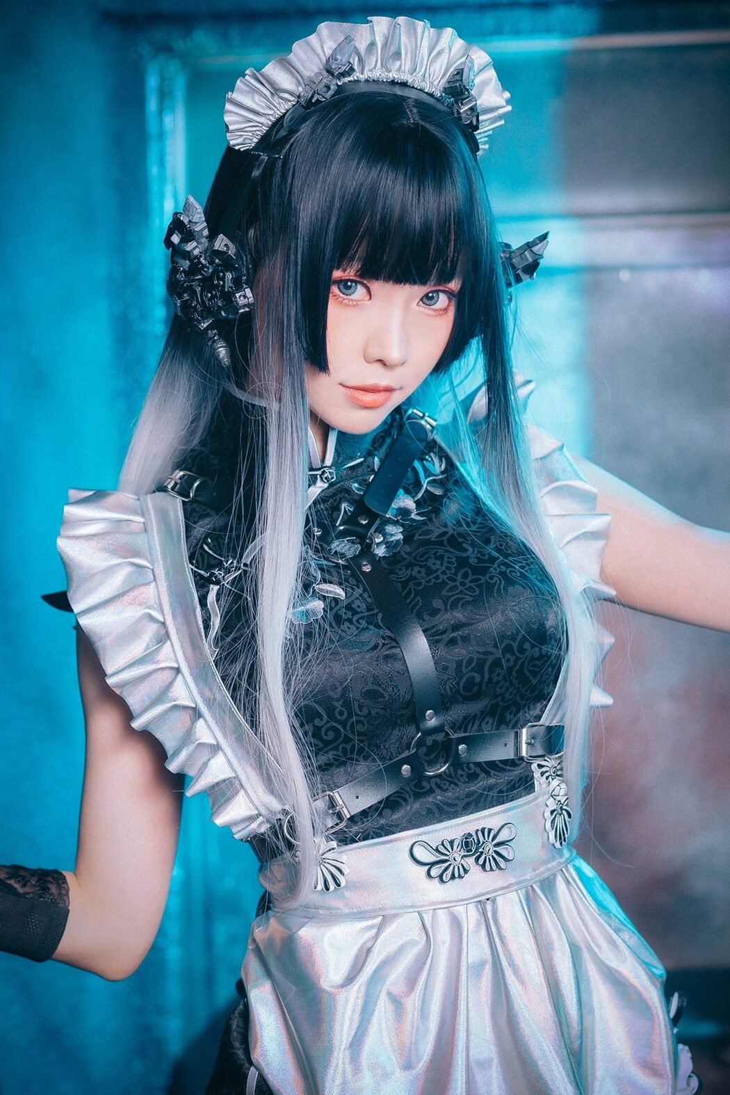 Coser@Ely_eee ElyEE子 – 賽博女僕 Melanite黑榴石