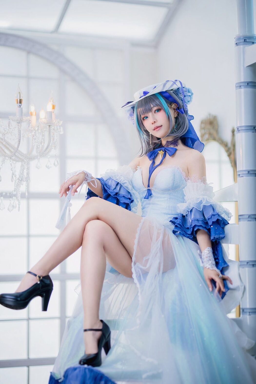 Coser@Ely_eee ElyEE子 – Cheshire Dress 柴郡禮服