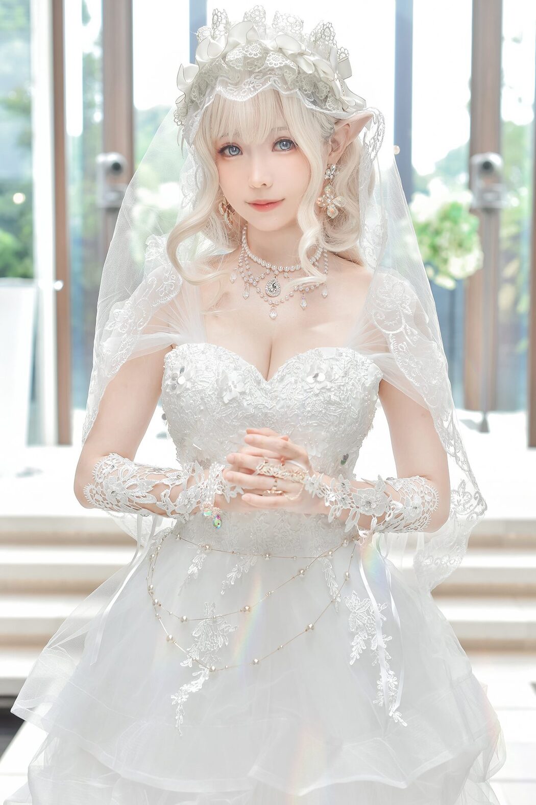 Coser@Ely_eee ElyEE子 – Bride And Lingerie Cover Photo