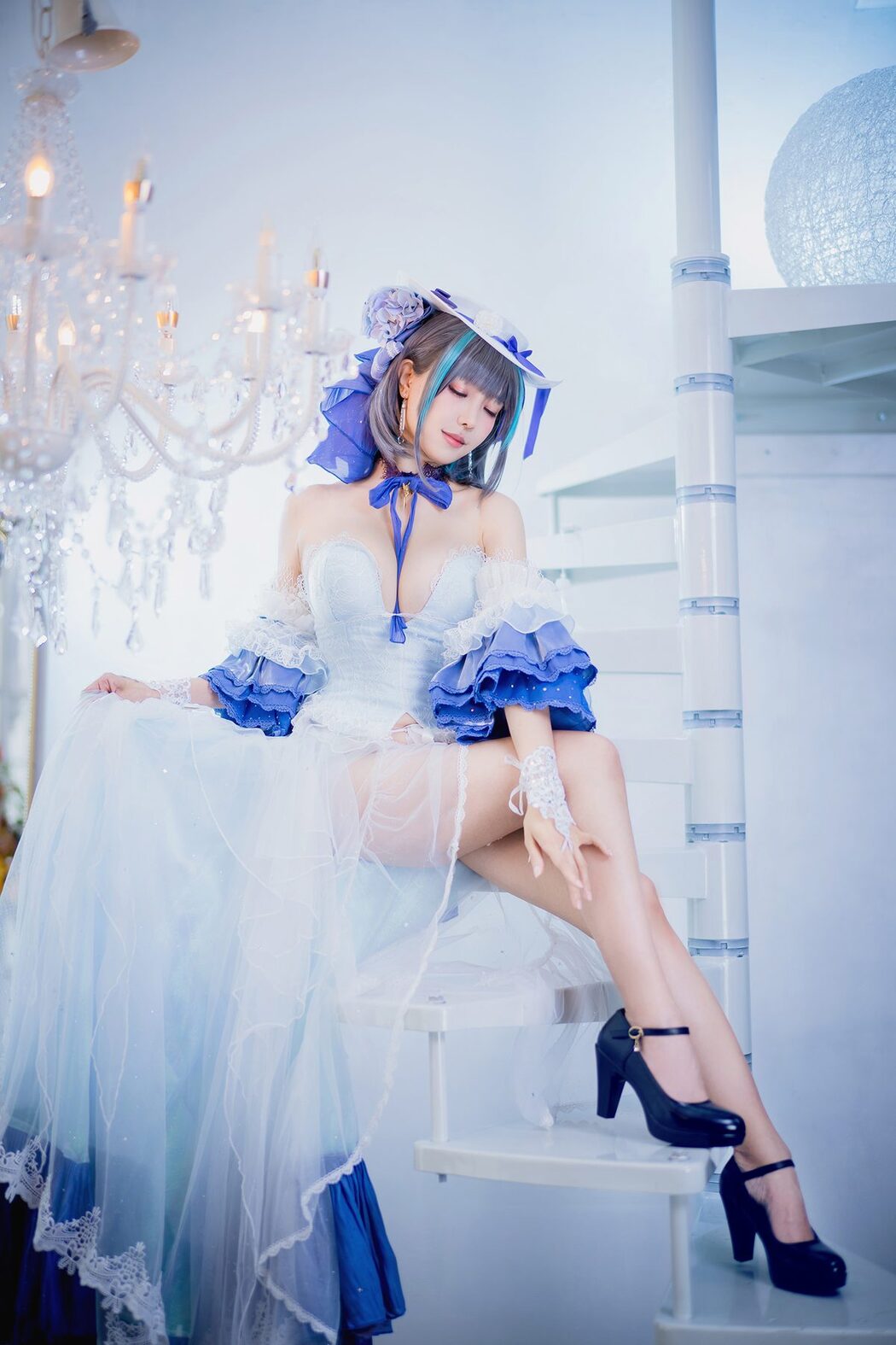 Coser@Ely_eee ElyEE子 – Cheshire Dress 柴郡禮服