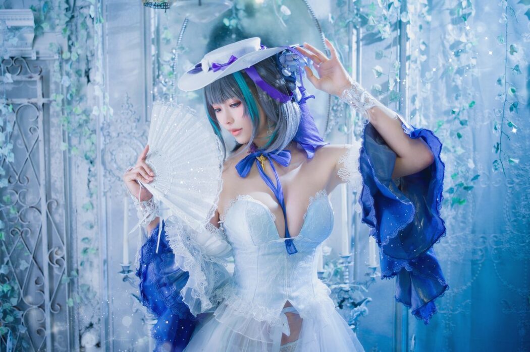 Coser@Ely_eee ElyEE子 – Cheshire Dress 柴郡禮服