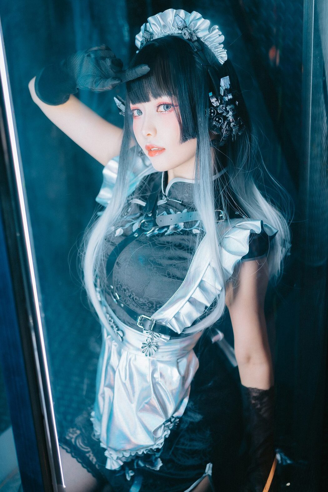 Coser@Ely_eee ElyEE子 – 賽博女僕 Melanite黑榴石