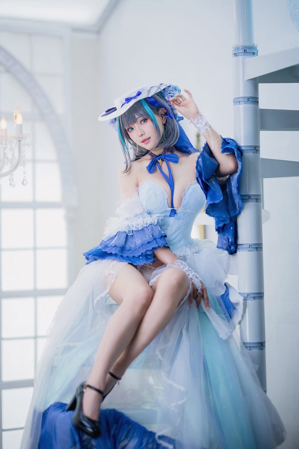 Coser@Ely_eee ElyEE子 – Cheshire Dress 柴郡禮服