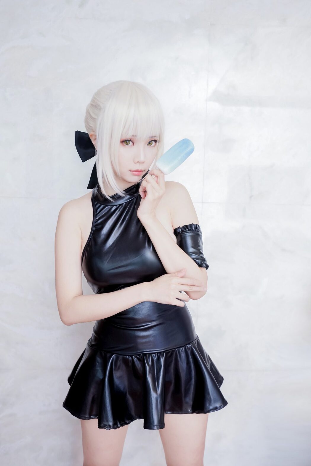 Coser@Ely_eee ElyEE子 – 黑皮泳裙