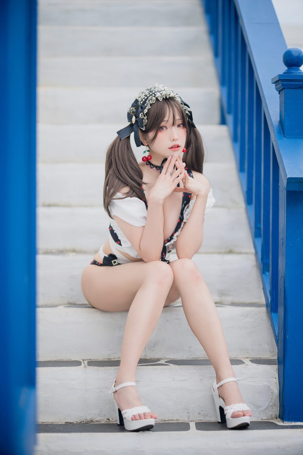 Coser@Ely_eee ElyEE子 – 2023 August B-櫻桃地雷系少女 Cherry Ground Mine Girl