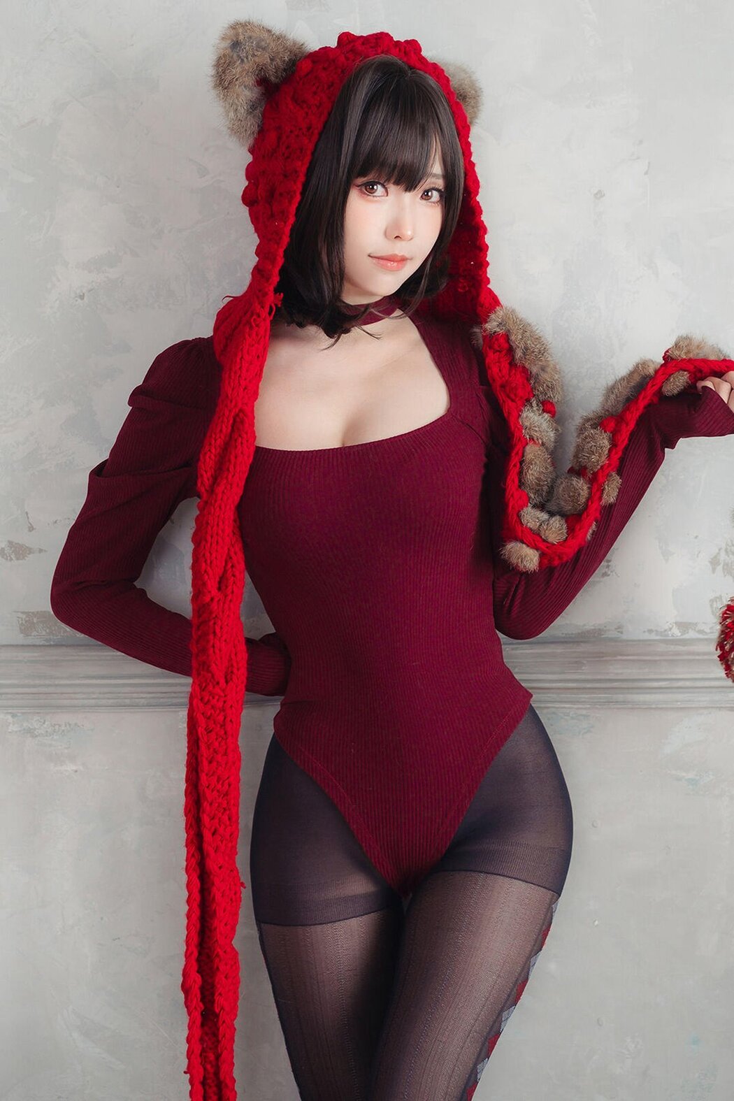 Coser@Ely_eee ElyEE子 – 红色 KNITTING Cover Photo