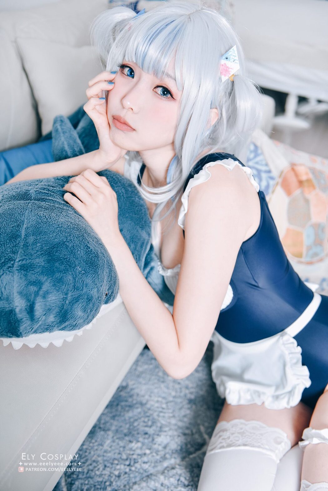 Coser@Ely_eee ElyEE子 – Gura Swimsuit