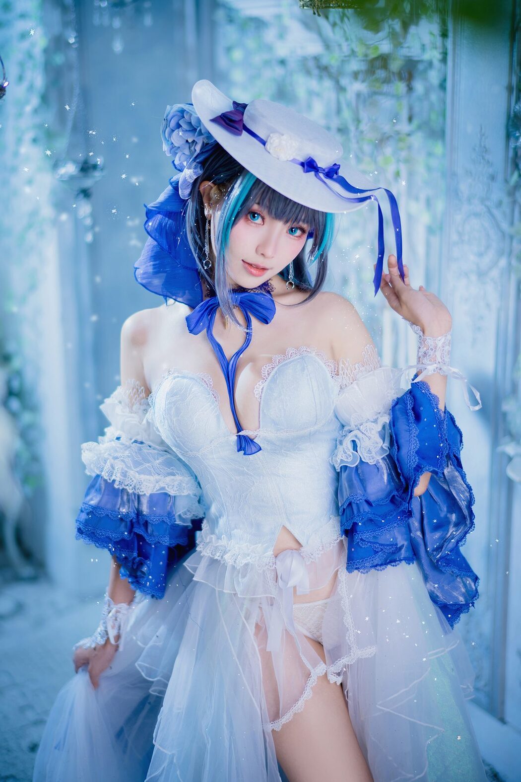 Coser@Ely_eee ElyEE子 – Cheshire Dress 柴郡禮服