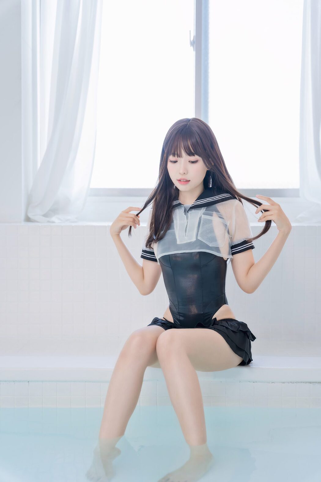 Coser@Ely_eee ElyEE子 – Racing Swimsuit 競泳水手服