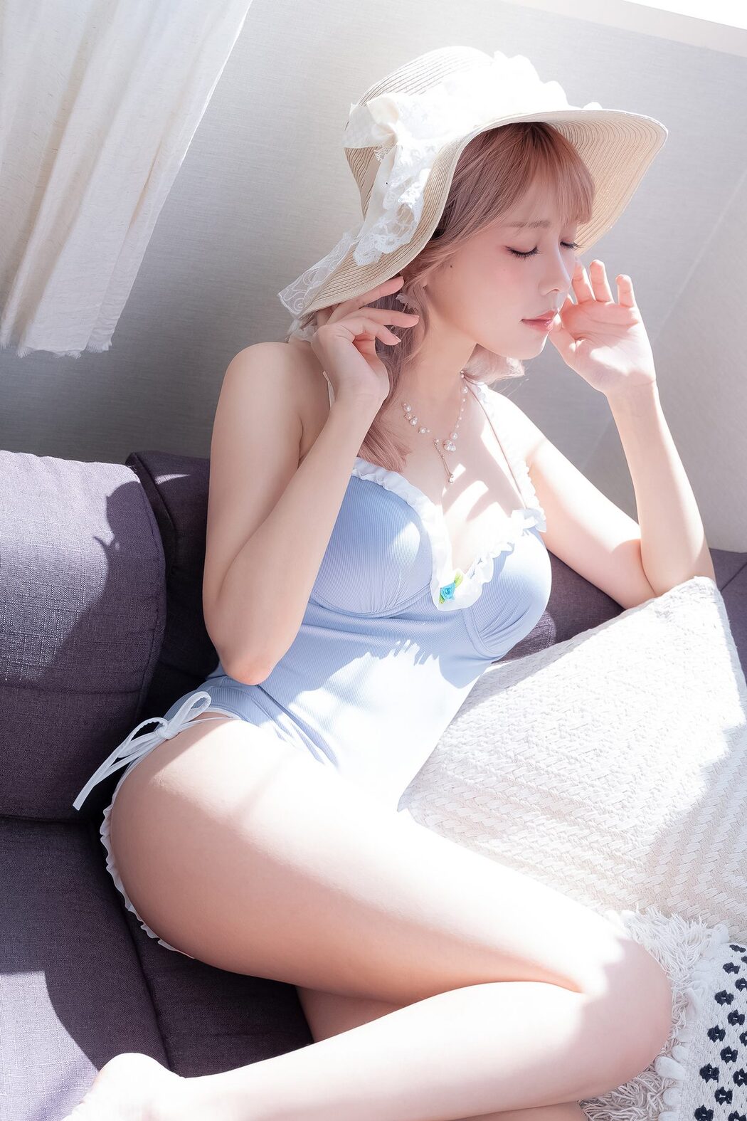 Coser@Ely_eee ElyEE子 – Mist Blue Lady