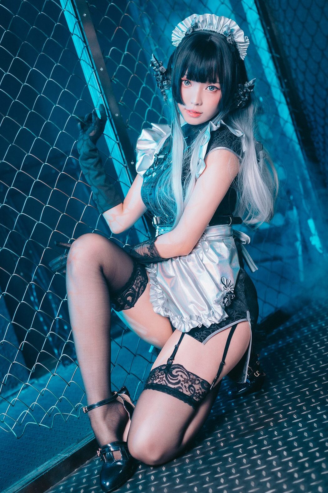 Coser@Ely_eee ElyEE子 – 賽博女僕 Melanite黑榴石