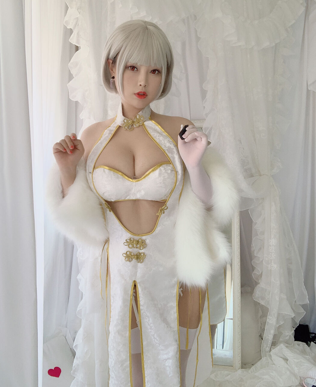[Beauty Coser]-Bai Ye-"White Cheongsam"