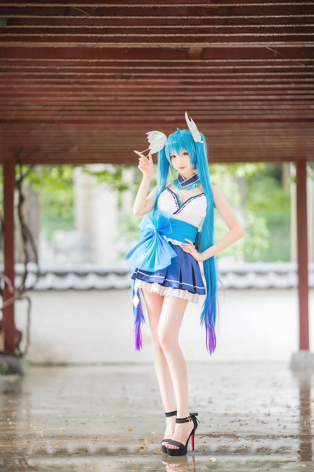 [COS Welfare] Long Legs Coser Qingqingko Js - Hatsune Miku Cover Photo