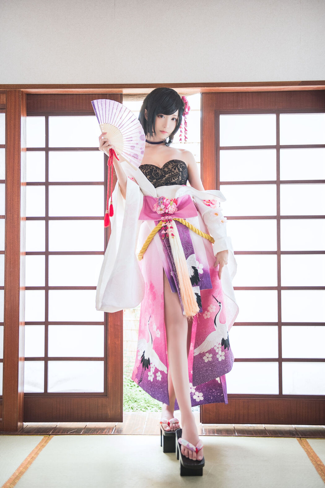 [COS Welfare] Long Legs Coser Qingqingzi Js - Town Magic Song Ye Ying + Tamamo Front