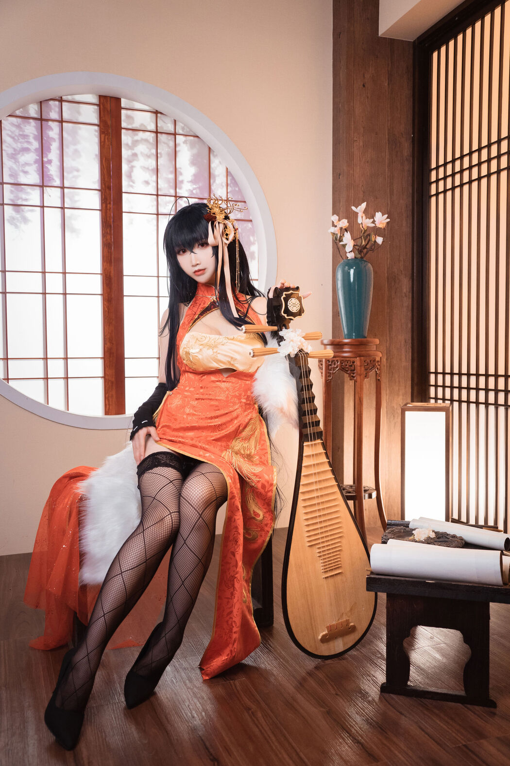 [COS Welfare] Cute and Popular Coser Noodle Fairy - Dafeng Cheongsam