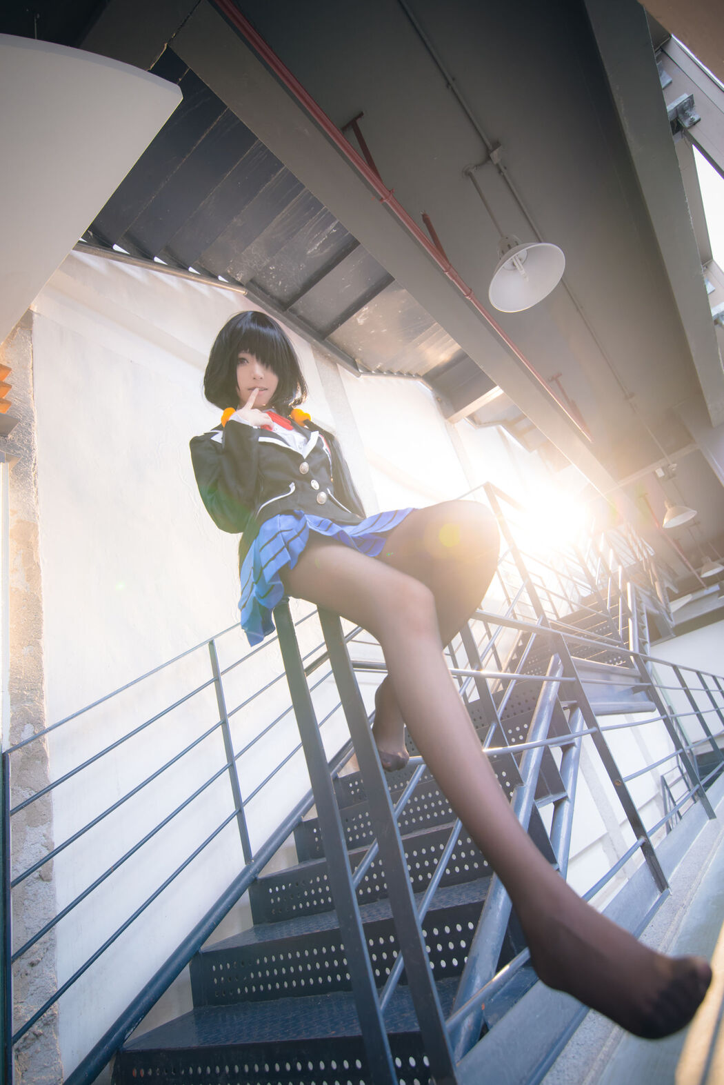 [COS Welfare] Long Legs Coser Qingqingzi Js - Crazy Three School Uniforms