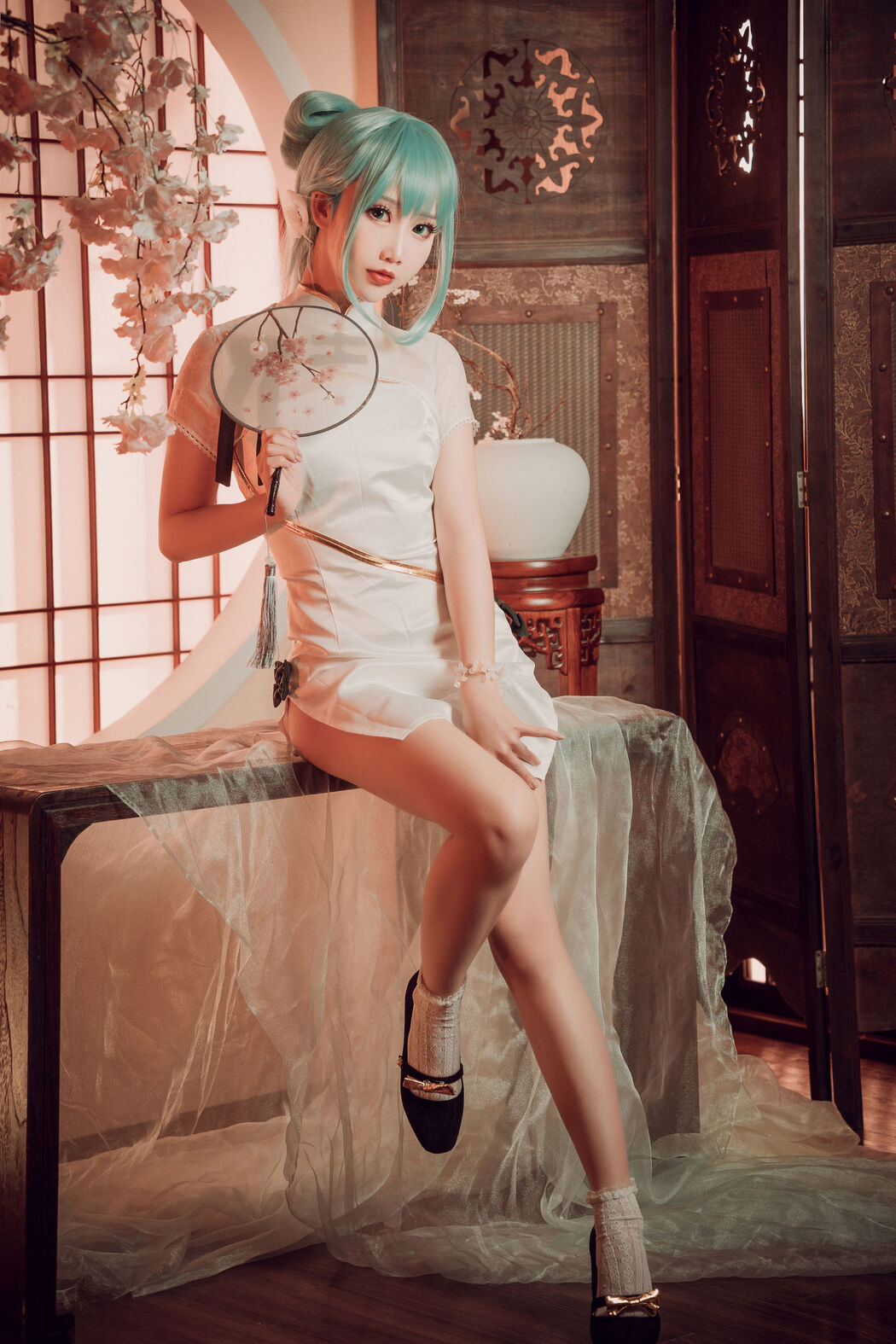 [COS Welfare] Cute and Popular Coser Noodle Fairy - Hatsune Cheongsam