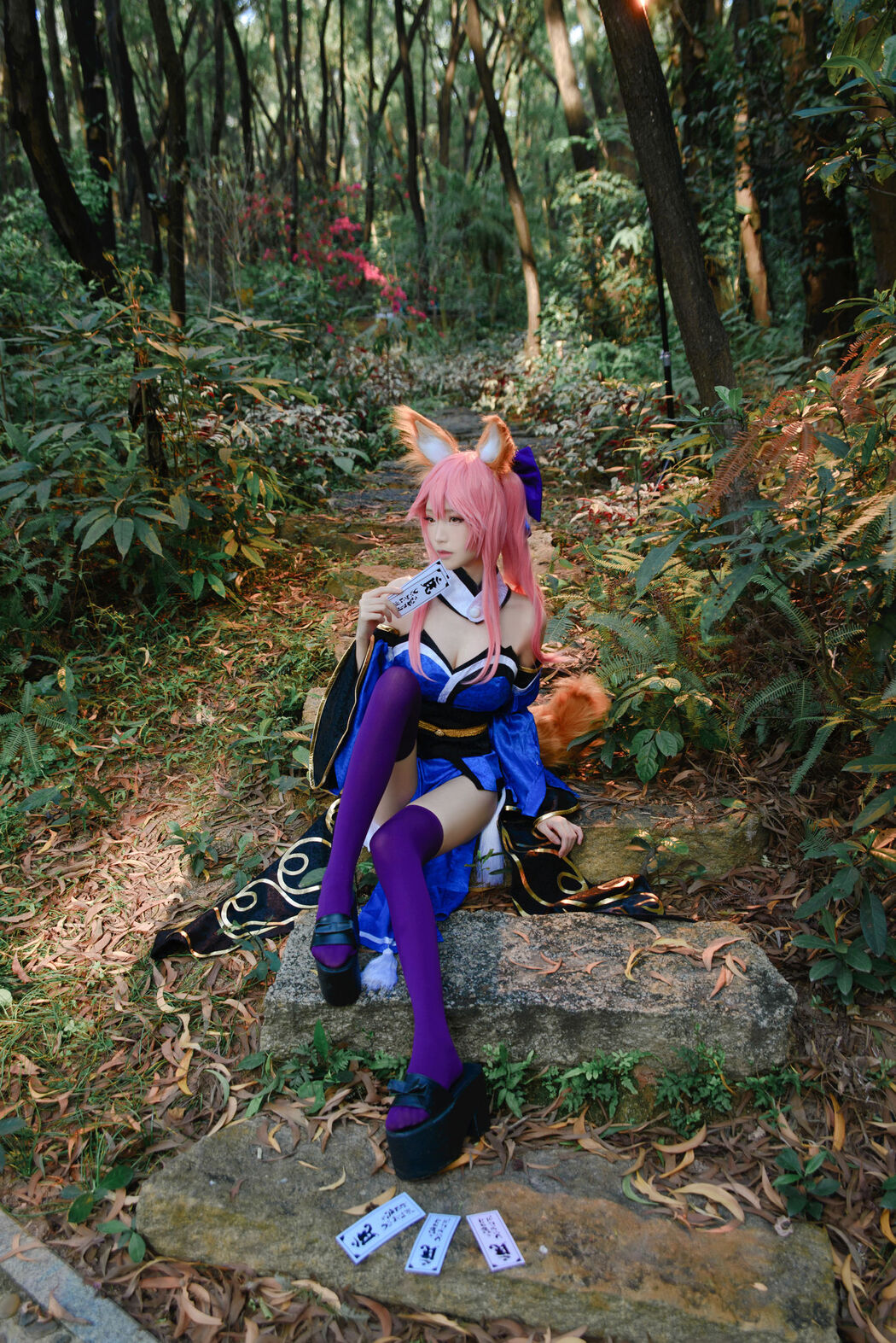 [COS Welfare] Long Legs Coser Qingqingzi Js - Town Magic Song Ye Ying + Tamamo Front