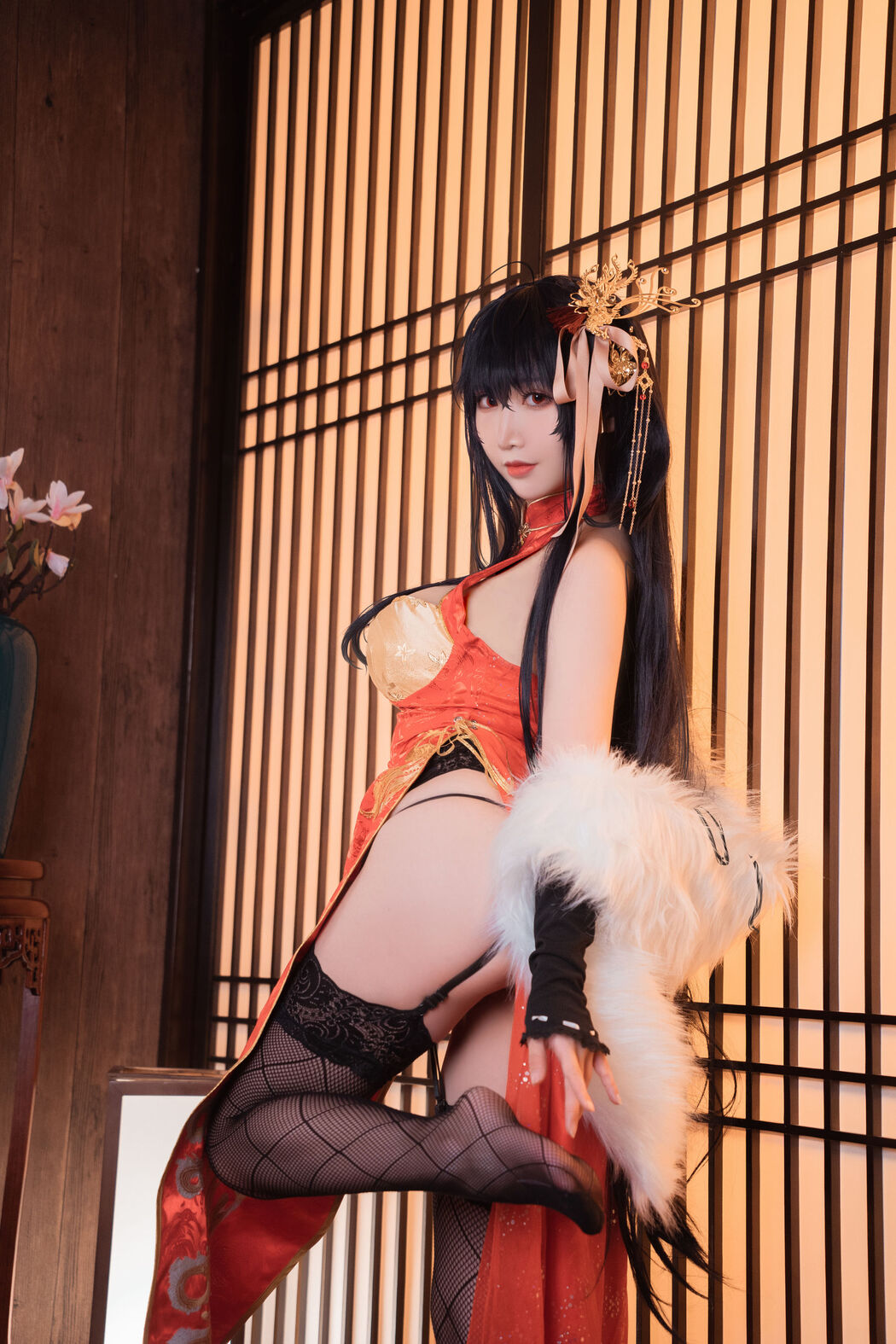[COS Welfare] Cute and Popular Coser Noodle Fairy - Dafeng Cheongsam
