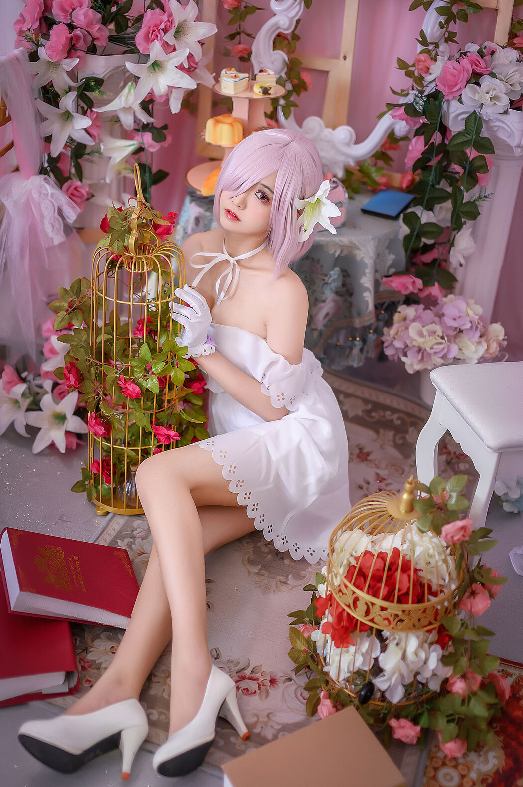 Popular Coser Eel Fei Er "Ma Xiu White Dress"
